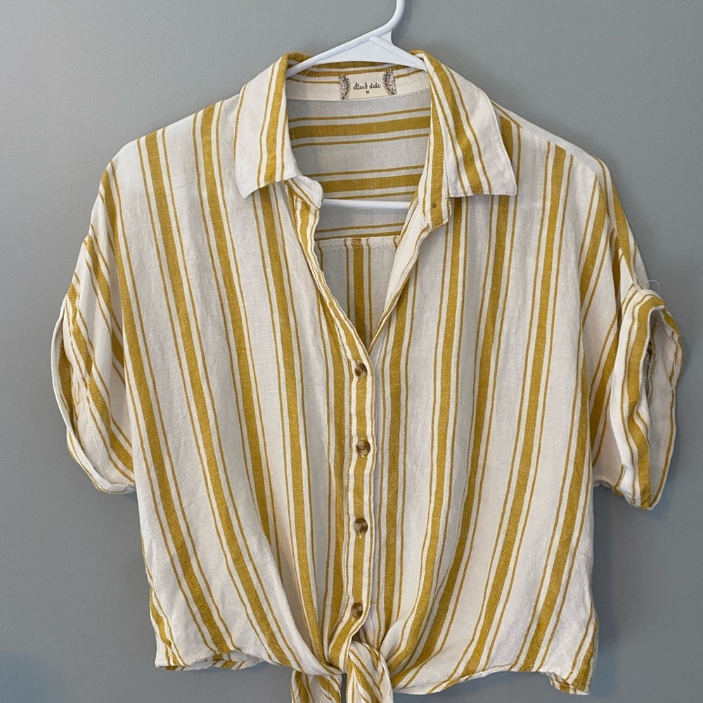 NWOT Linen Button Shirt